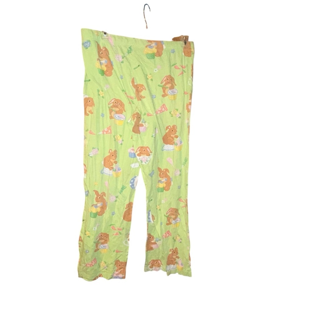 Nick & Nora easter bunny rabbit cupcake pajama pants size XL Extra Large - Picture 2 of 4
